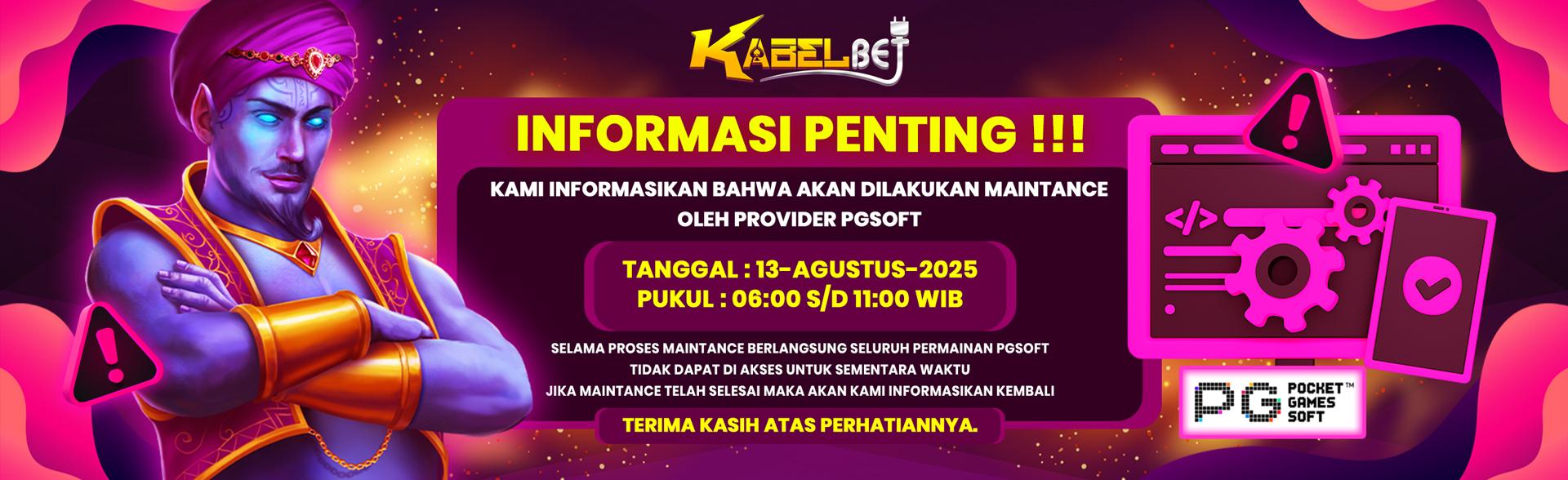 maintenance pgsoft